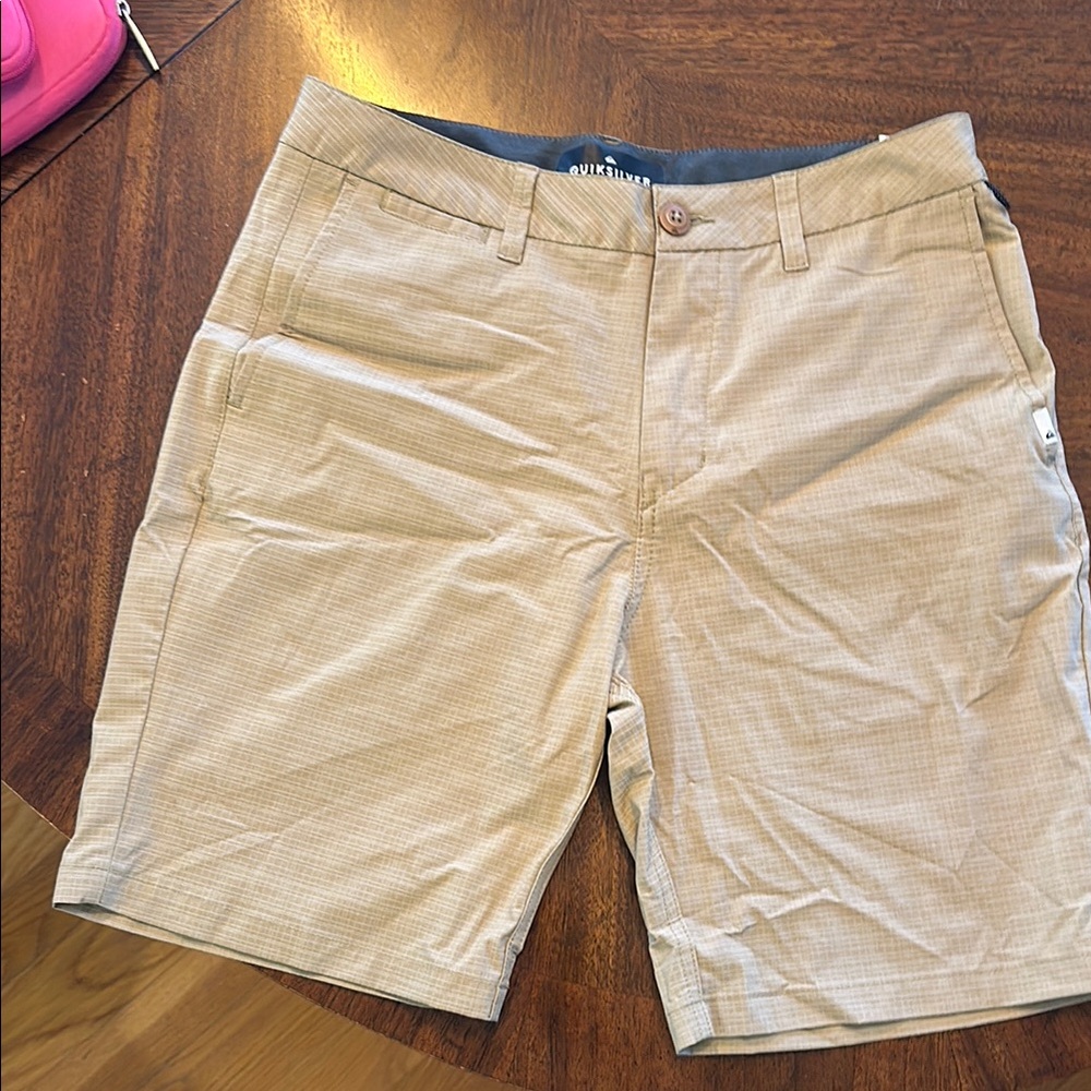 Men's Tan Hybrid Shorts, great for casual wear and swimming